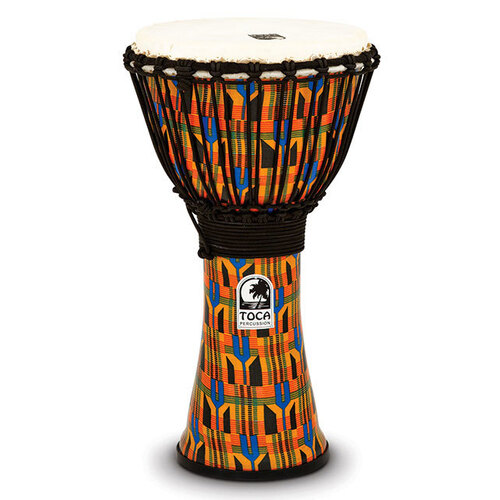 Toca Freestyle 2 Series Djembe 10" in Kente Cloth