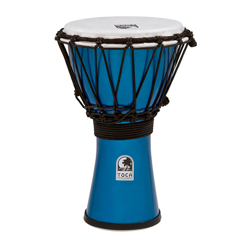 Toca Freestyle Colorsound Series Djembe 7" in Metallic Blue