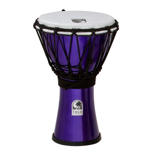 Toca Freestyle Colorsound Series Djembe 7" in Metallic Indigo