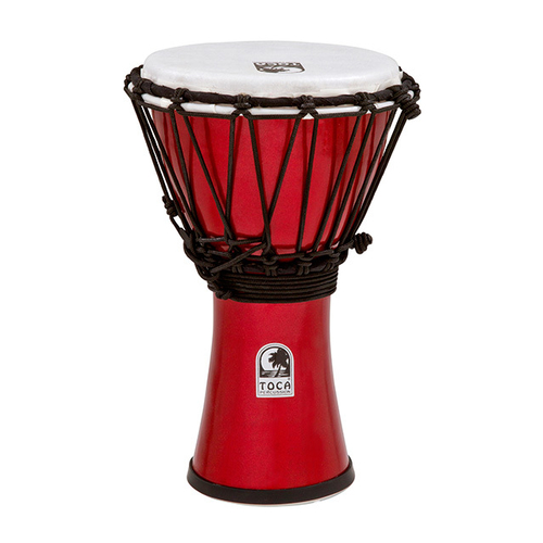 Toca Freestyle Colorsound Series Djembe 7" in Metallic Red