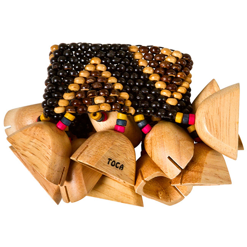 Toca Wood Rattle for Ankle/Wrist Hand Percussion Sound Effect