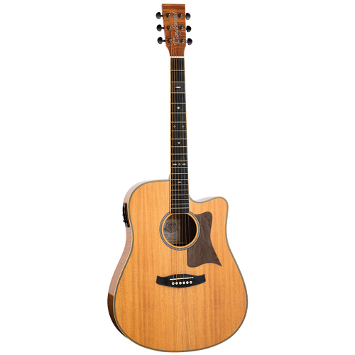 Tanglewood TRDCEFMH Reunion Australian Red Cedar Top Dreadnought C/E with Flame Mahogany B/S
