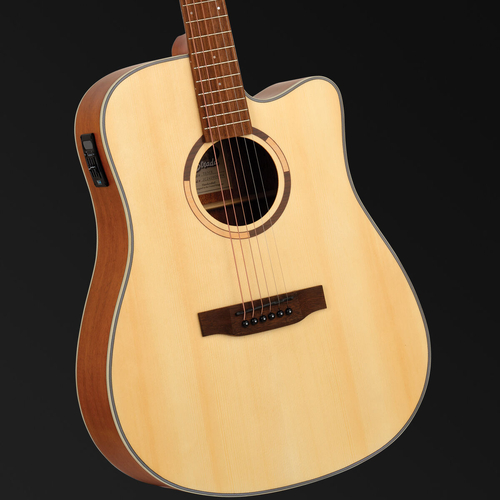 Tanglewood Strada Dreadnought Solid Top, Spruce/Mahogany Cutaway/Electric Guitar [TS5-CE-ST]