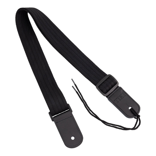Tiki Premium Nylon Ukulele Strap in Black