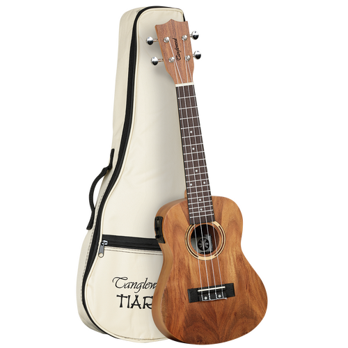 Tanglewood TWT8E Tiare Concert Ukulele with Pickup All Koa with Bag