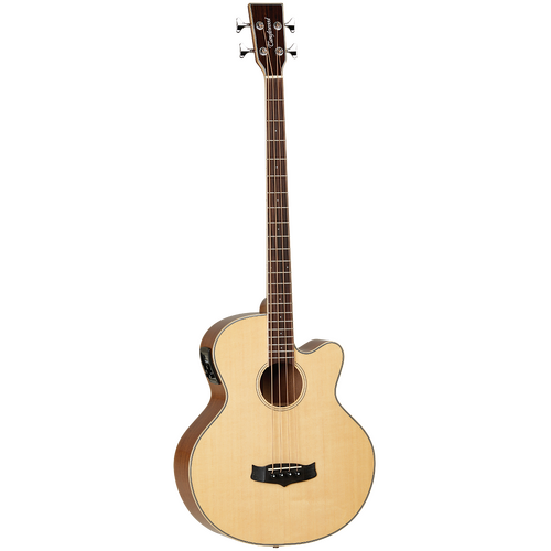 Tanglewood TW8AB Winterleaf Acoustic Bass CE Natural Gloss Spruce, Mahogany