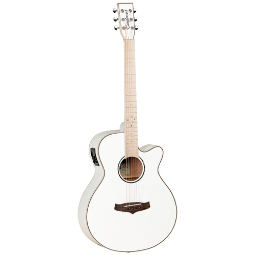 Tanglewood Winterleaf Pro Blonde Superfolk C/E Whitsunday White Gloss [TWPRO4-CE-BLW]