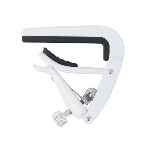 Tiki Adjustable Roller Ukulele Capo in White