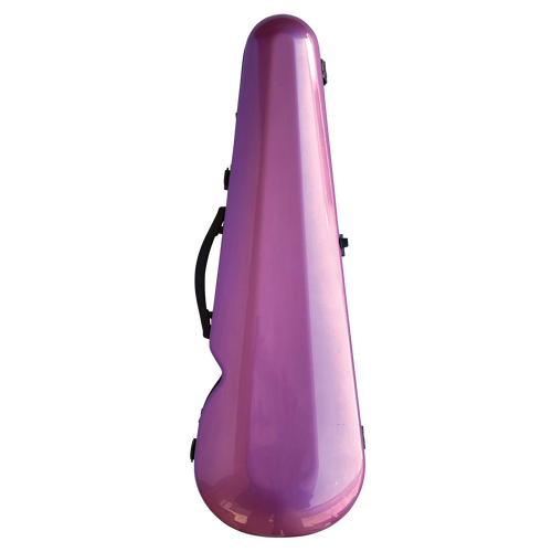 Vivo V203-44PK3 Polycarbonate Shaped Case to suit 4/4 Violin / 14" Viola - Metallic Pink