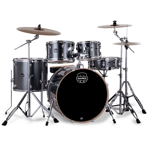 Mapex VE5295FTCVC Venus Series 5-Pce Drum Kit in Steel Blue Metallic