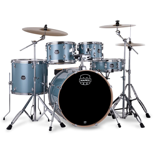 Mapex VE5295FTCVJ Venus Series 5-Pce Drum Kit in Aqua Blue Sparkle