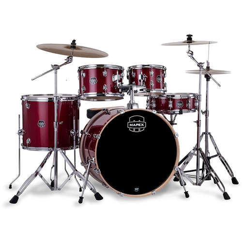 Mapex VE5295FTCVM Venus Series 5-Pce Drum Kit in Crimson Red Sparkle