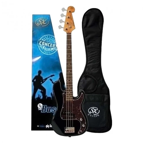 VEP34LH MODEL BASS GTR 3/4 SIZE BLACK L/H Short Scale