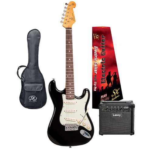 SX Vintage Style Electric Guitar 3/4 & Laney Amplifier Package