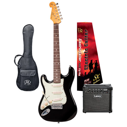 SX Vintage Style Electric Guitar 3/4 & Laney Amplifier Package