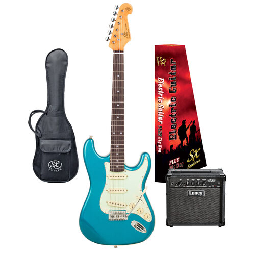 SX Vintage Style Electric Guitar 3/4 & Laney Amplifier Package