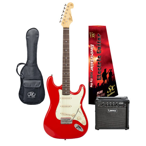 SX Vintage Style Electric Guitar & Laney Amplifier Package