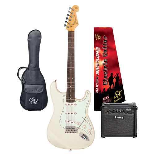 SX Vintage Style Electric Guitar & Laney Amplifier Package