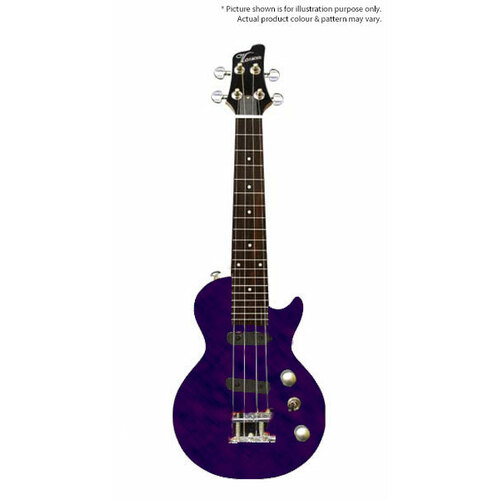 Vorson LP Style Solid Body Electric Ukulele in Purple