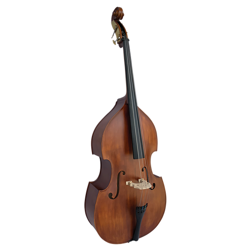 Vivo VIBSS1-24 Encore 1/2 Double Bass All Solid w/ Bag Antique Finish - Setup