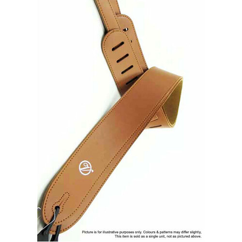 Vorson Light Brown Leather Guitar Strap