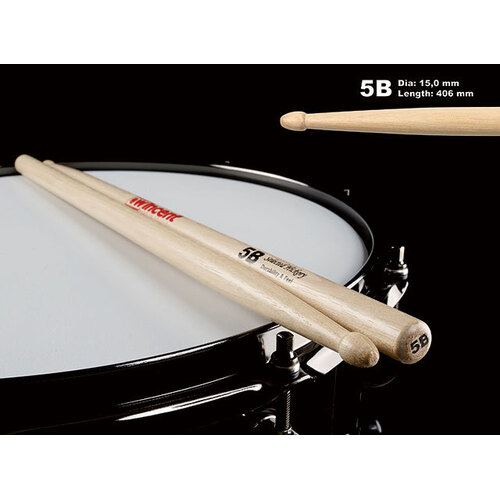 Wincent USA Hickory Standard Wood Tip 5B Drum Sticks