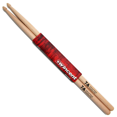 Wincent Maple Acorn Wood Tip 7A Drum Sticks (1-Pair)