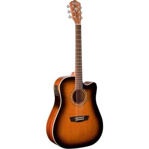 Washburn Harvest Dreadnought Cutaway Acoustic Guitar Tobacco Sunburst