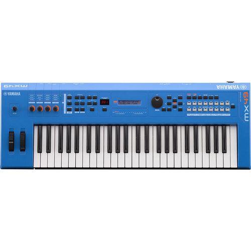 Yamaha MX49 49-Key Synthesiser with Motif Sounds in Blue