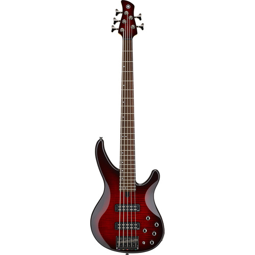 Yamaha TRBX605 Dark Red Burst 5 String Bass Guitar